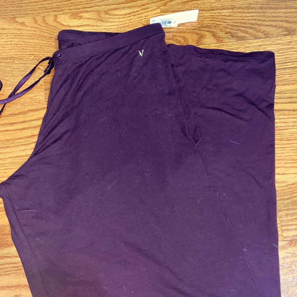 NWT Maroon GARNET SLEEP LOUNGE PANTS VICTORIA SECRET